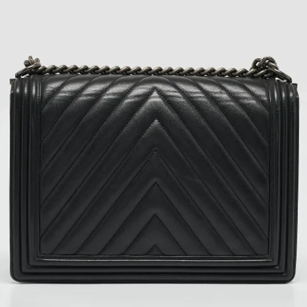 Chanel Vintage Pre-owned Leather chanel-bags Black Dames