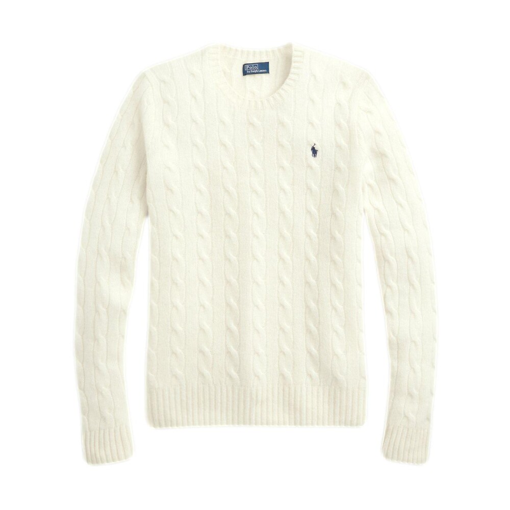 Cream Polo Ralph Lauren Julianna Pullover Sweater Polo Ralph Lauren Round neck Knitwear Miinto