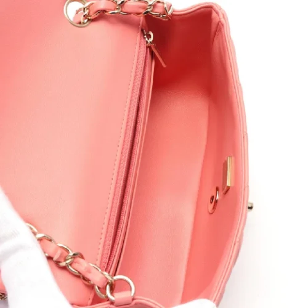 Chanel Vintage Pre-owned Leather chanel-bags Pink Dames
