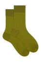 chaussettes-courtes-en-coton-cotele-vert-uni-pour-femmes