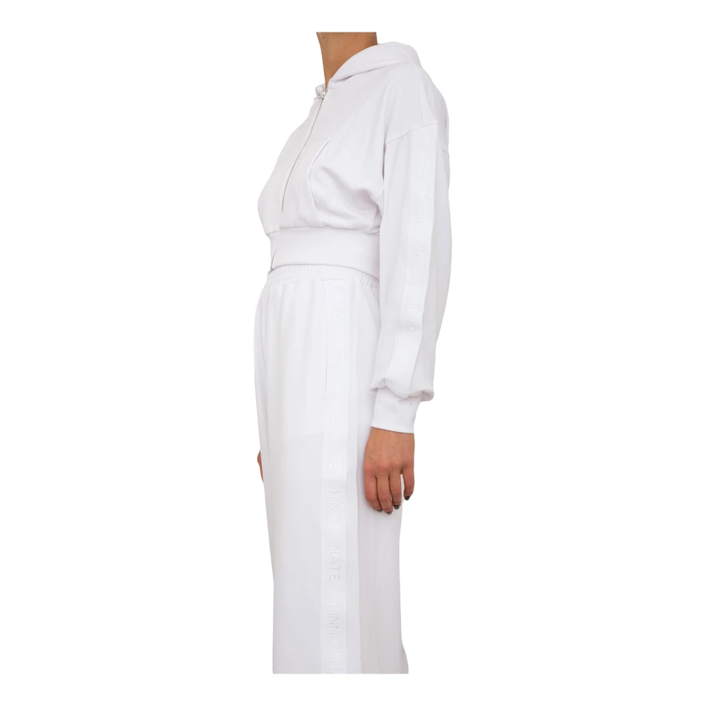 Hinnominate Stijlvolle Felpa Sweatshirt White Dames