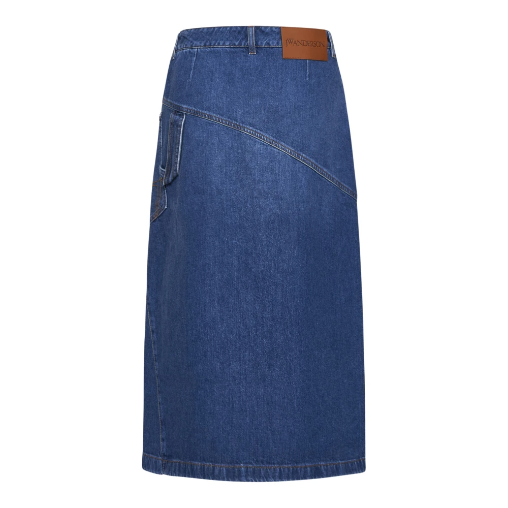 JW Anderson Blauwe A-Lijn Rok Blue Dames