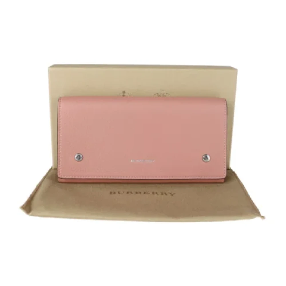 Burberry Vintage Pre-owned Leather wallets Pink Dames