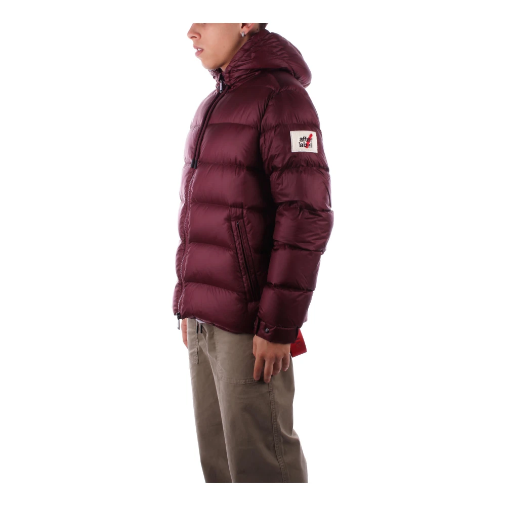 Afterlabel Bordeaux Hooded Jas met Ritszakken Red Heren