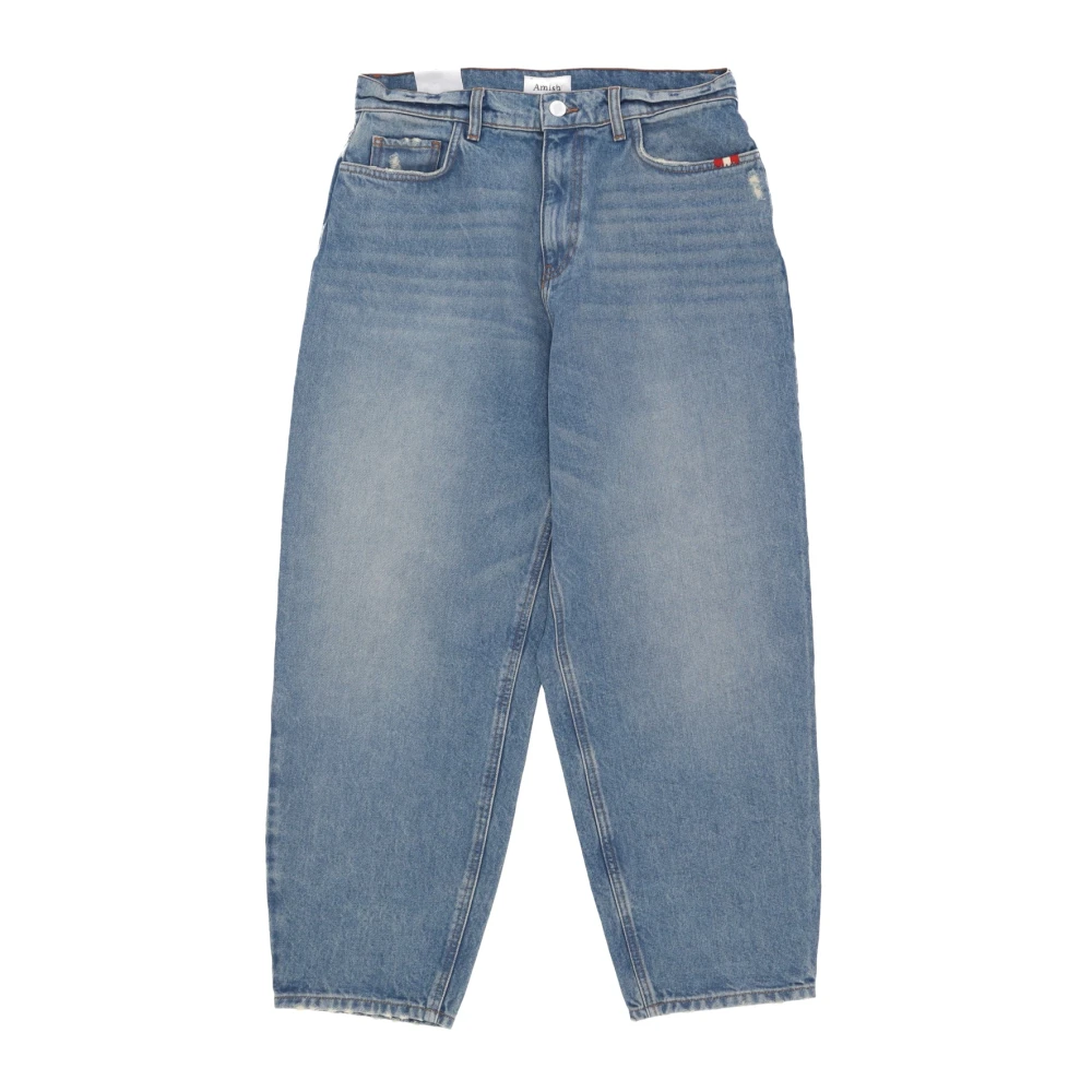Amish Vintage Baggy Denim Jeans Blue Dames