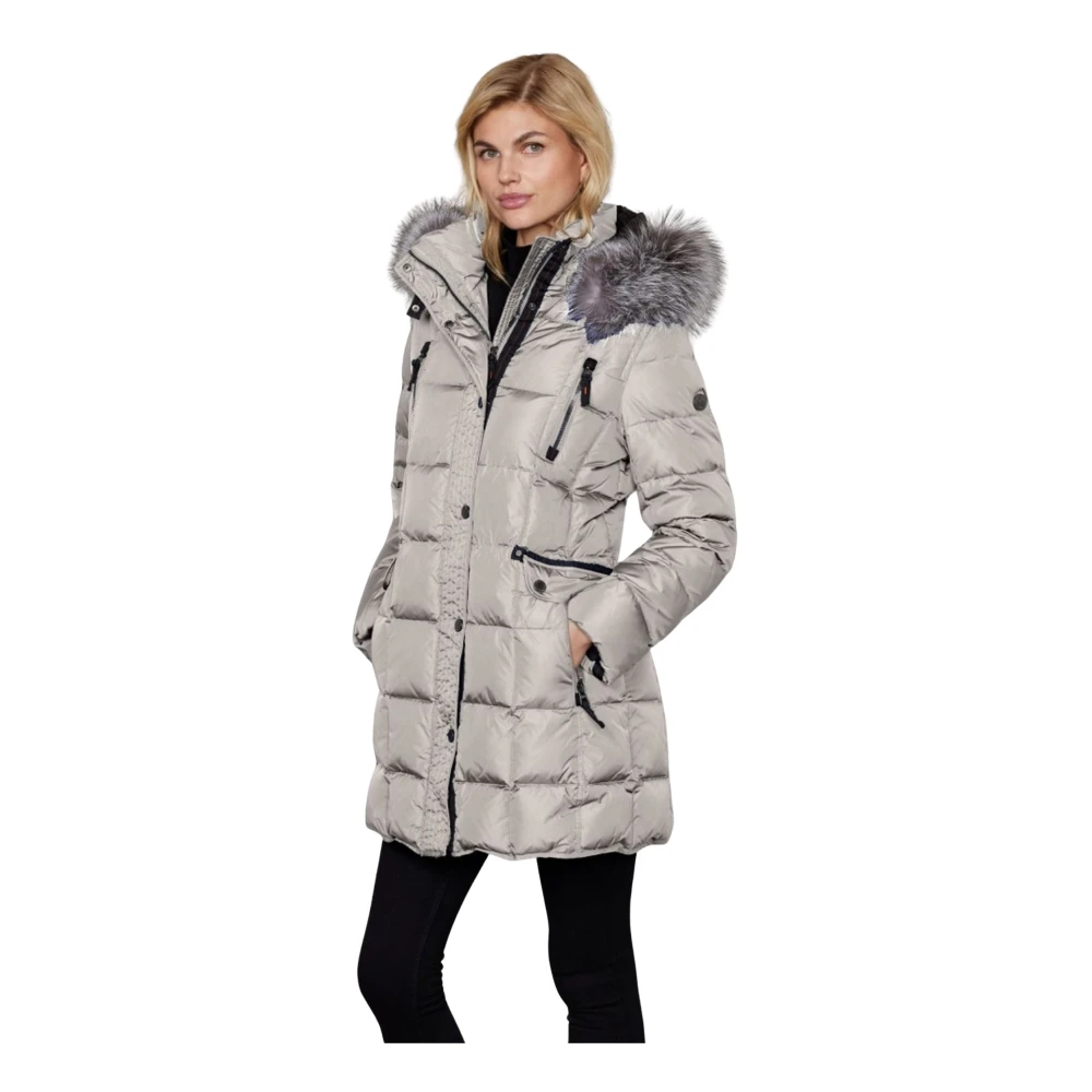 Junge Women's Beige Mary Down Jacket - Down Coats - Xl - Coats