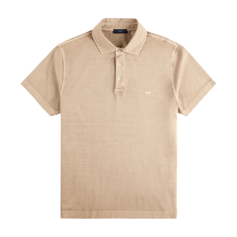 Fay - Tops > Polo Shirts - Beige - Fay - Modalova
