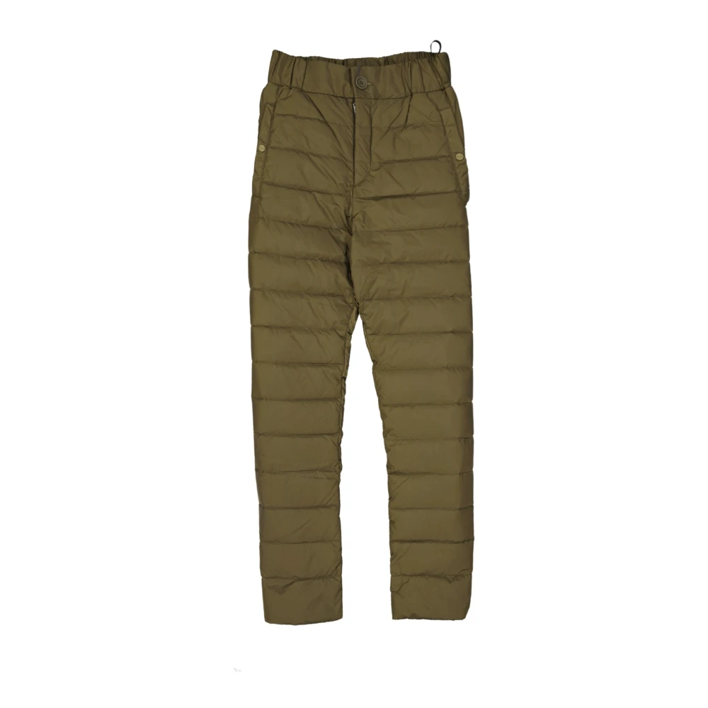 Herno Bicolor Polyamide Trousers - Male - Straight Trousers - Green - S - Trousers - Image 3