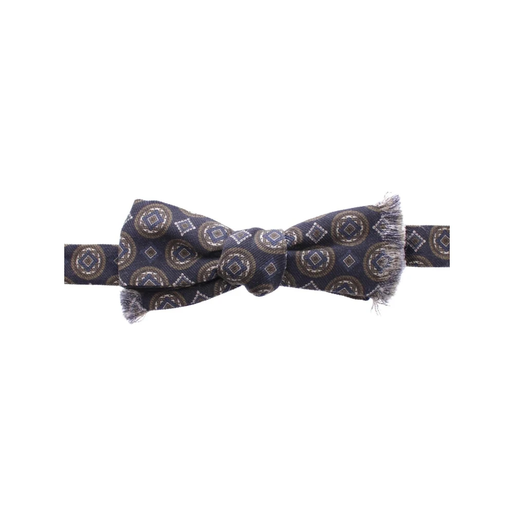 Dolce & Gabbana Men's Blue Baroque Silk Bow Tie