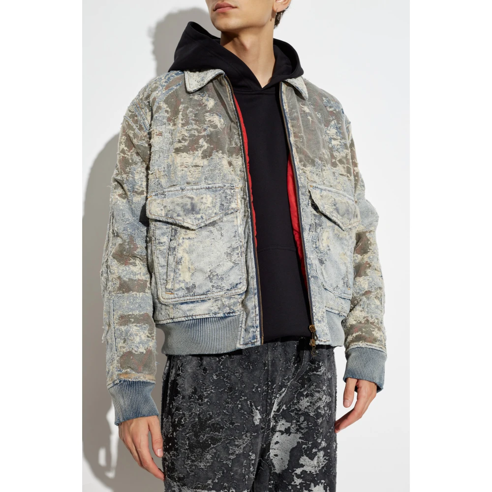 Diesel Denim jack D-Muddy-Fsf Blue Heren