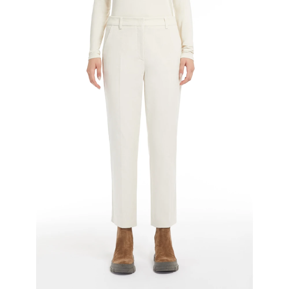 Max Mara Weekend Witte Broek Marrucca White Dames