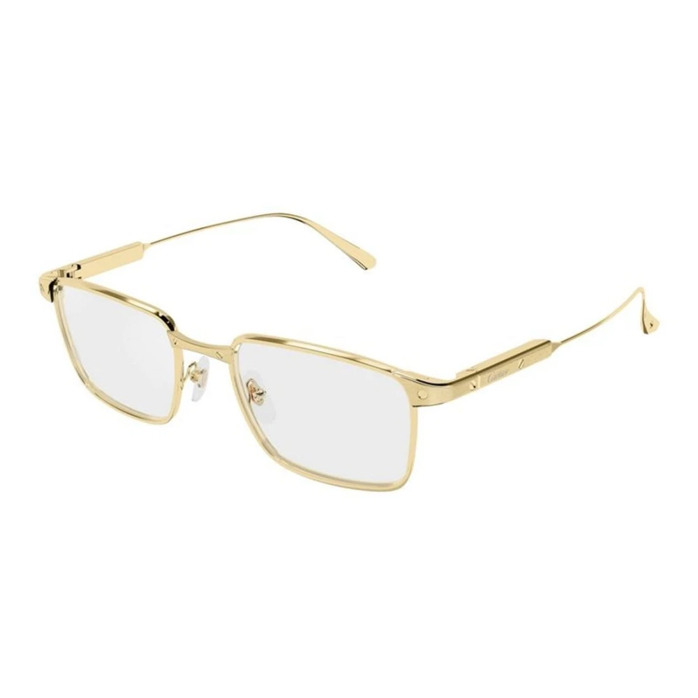 Cartier Men's Yellow Optical Frame - Glasses - 55 Mm - Accessories