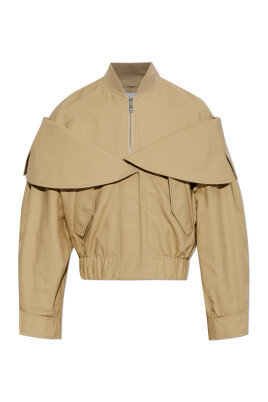 Bomber in raso martellato con maniche voluminose | Paris Fashion Shops