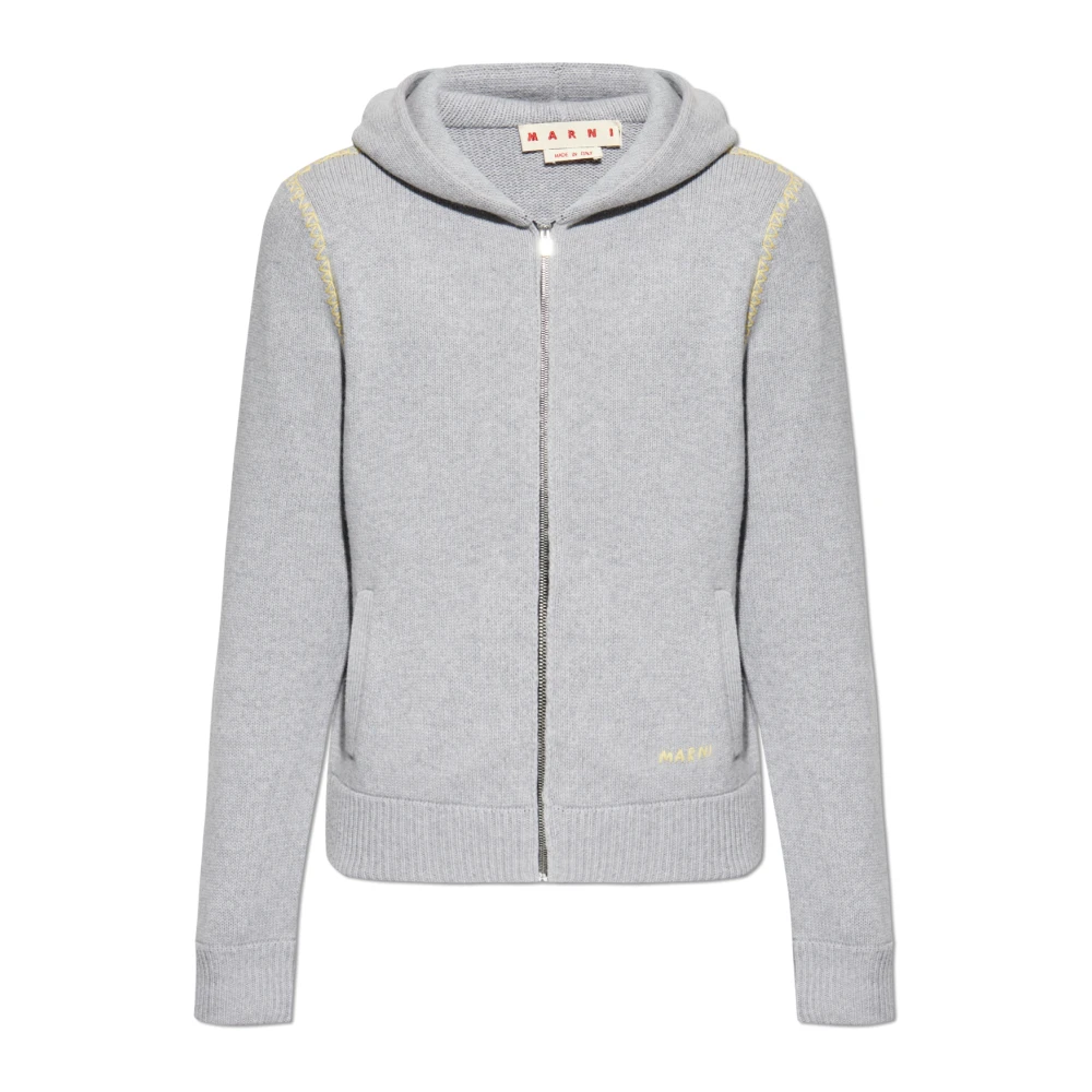 Marni Wollen Vest Gray Heren