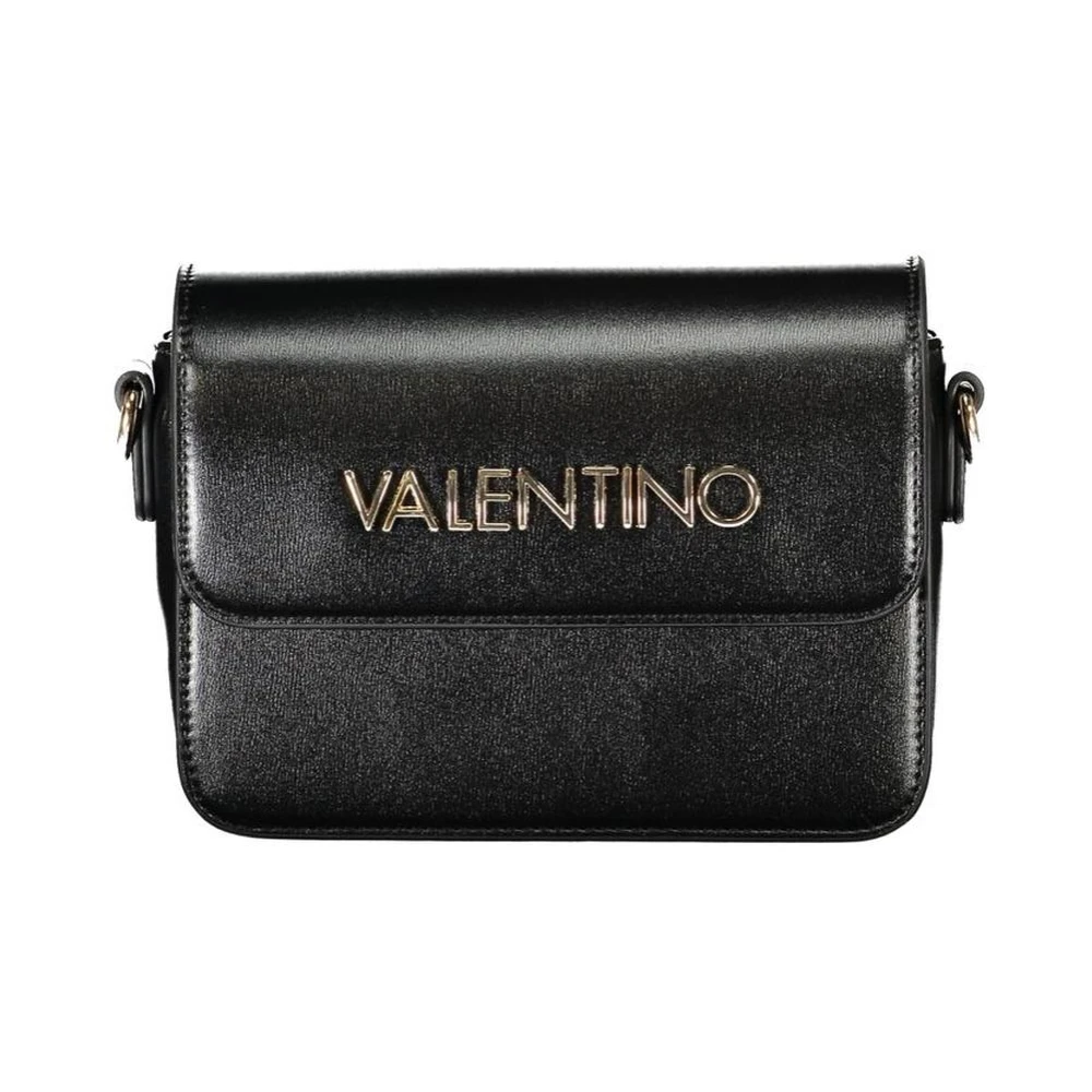 Valentino by Mario Valentino Zwarte Polyethyleen Crossbody Tas Stijlvol Functioneel Black Dames