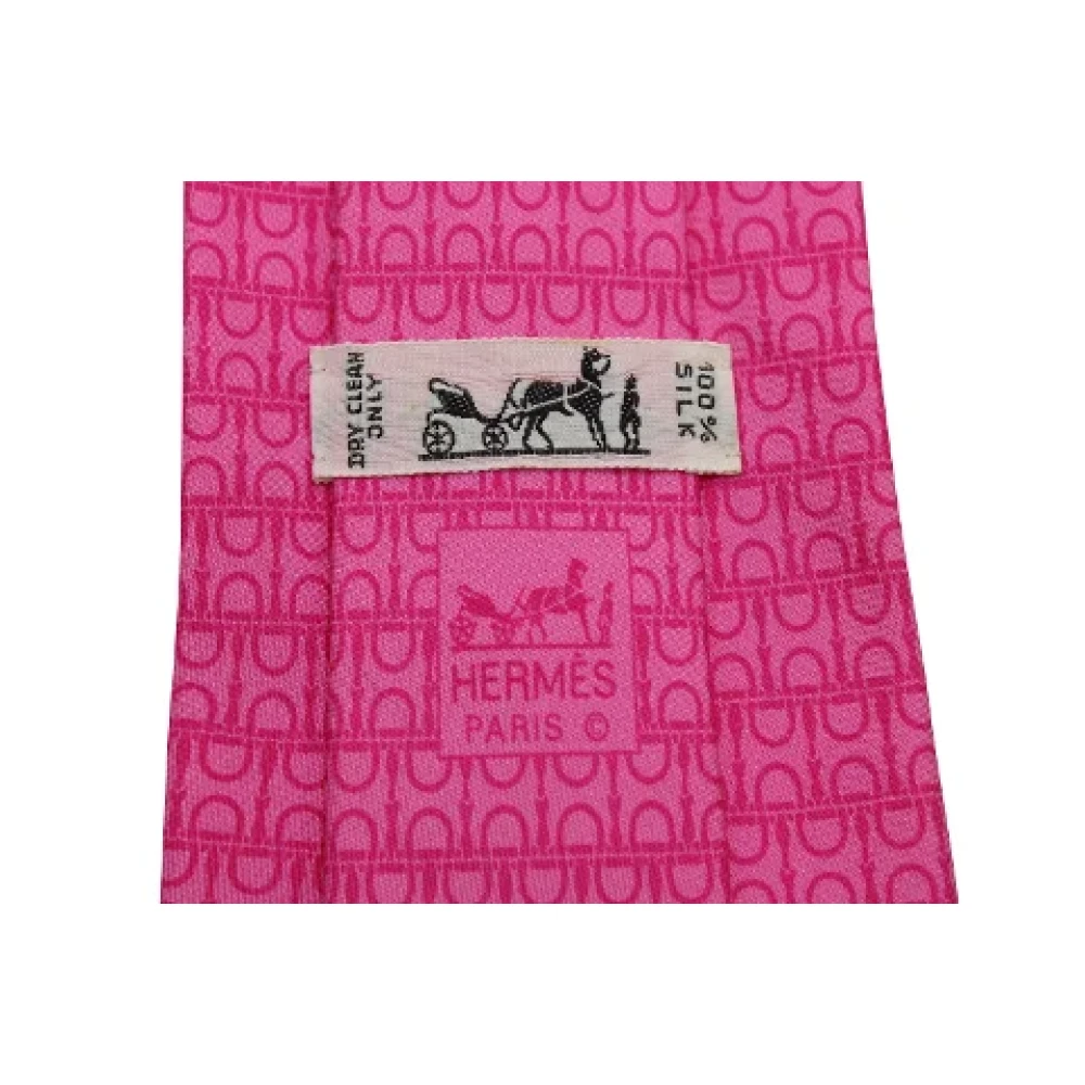 Hermès Vintage Pre-owned Silk home-office Pink Heren