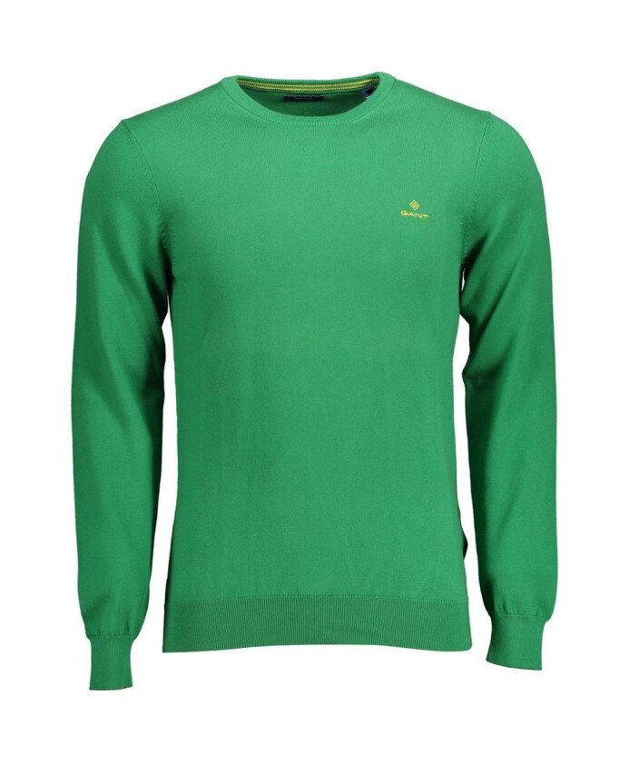pull-col-rond-vert-avec-broderie