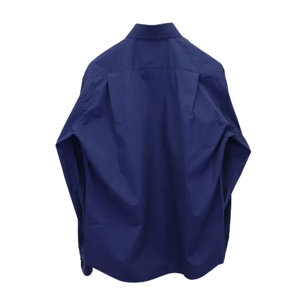 Yves Saint Laurent Vintage Pre-owned Cotton tops Blue Heren