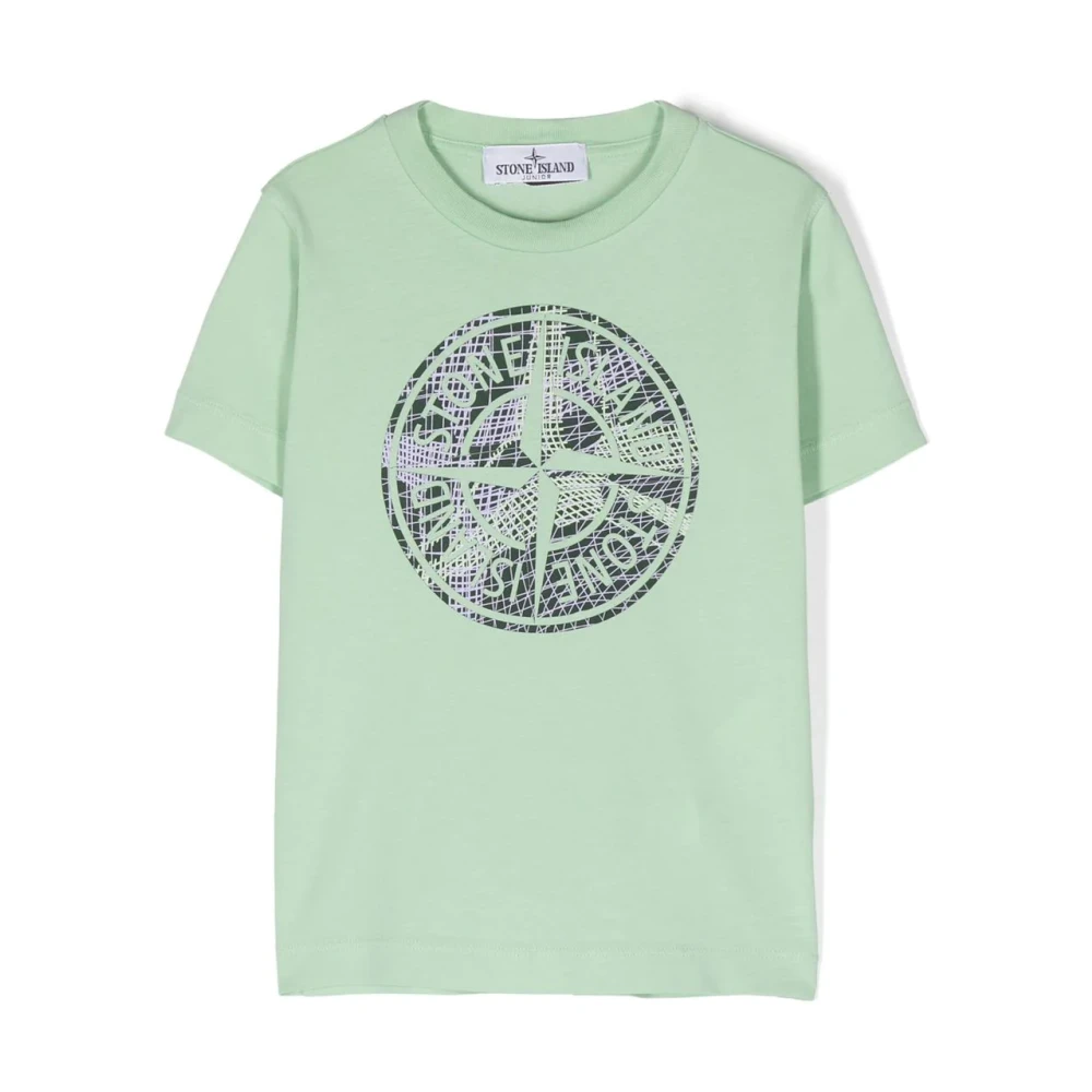 Stone Island Rosa Venti Herr T-Shirt Green, Pojke