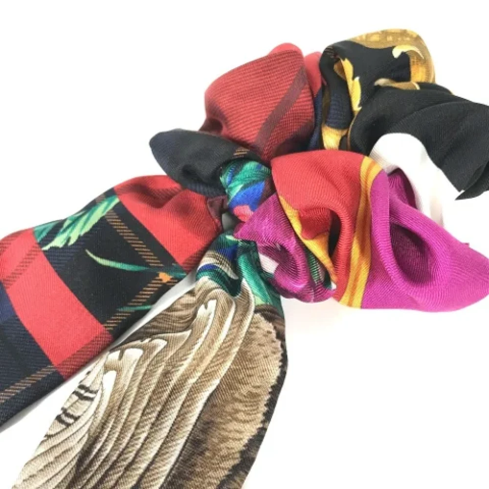 Salvatore Ferragamo Pre-owned Silk hair-accessories Multicolor Dames