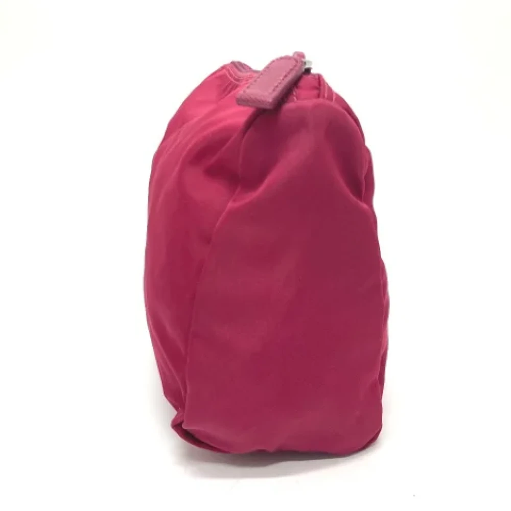 Prada Vintage Pre-owned Nylon pouches Red Dames