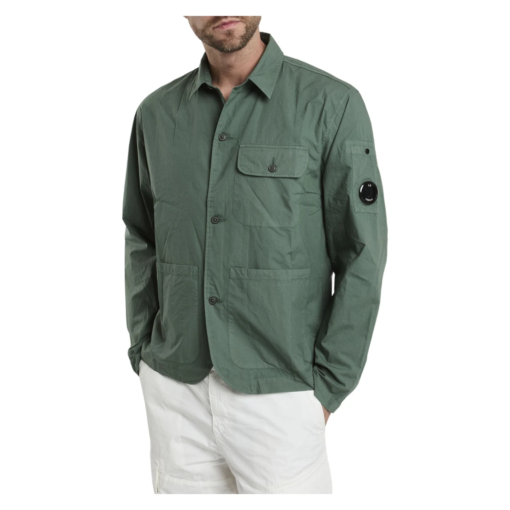 C.P. Company Lange mouw knoopsluiting overhemd Green Heren