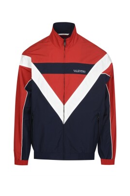 contrasting-color-jacket-red-navy-white-front-zip
