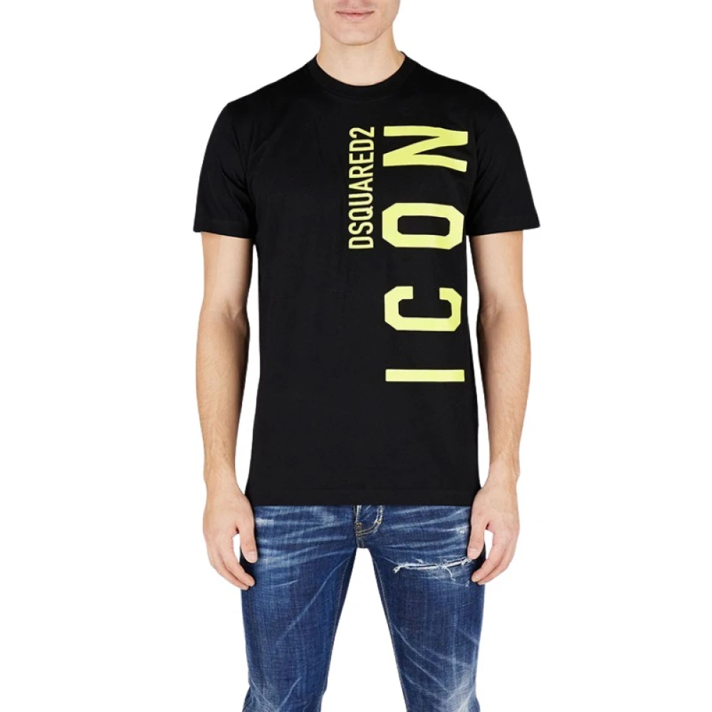 Dsquared2 T-Shirts Black Heren