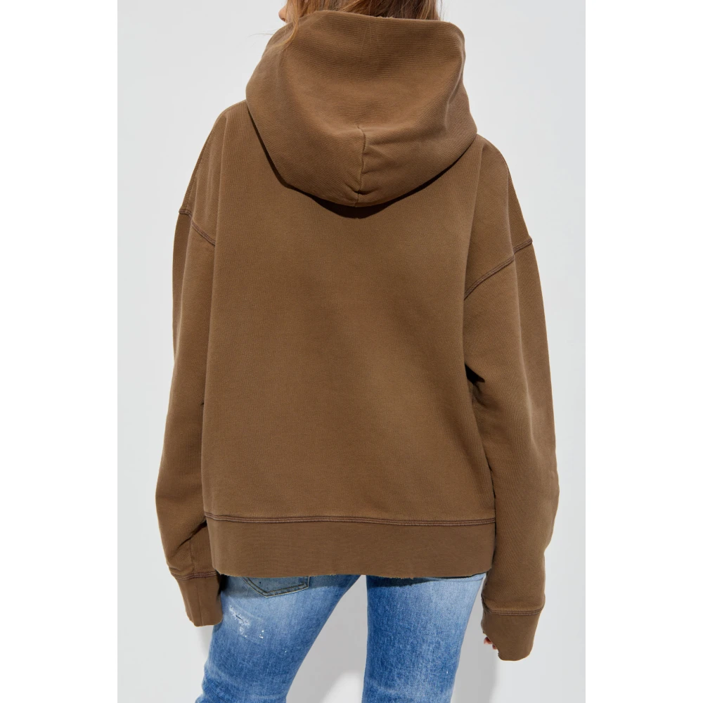 Dsquared2 Hoodie Brown Dames