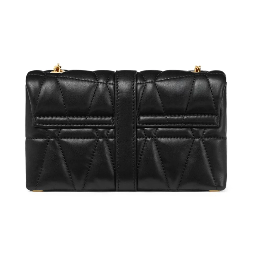Versace Stijlvolle schoudertas voor dames in zwart en goud Black Dames
