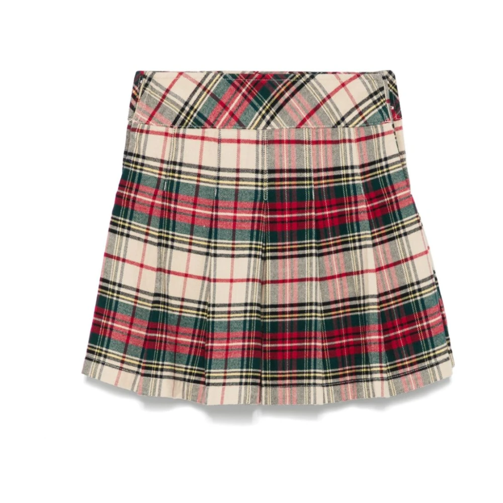 Ralph Lauren Geruite Plooirok Multicolor Dames