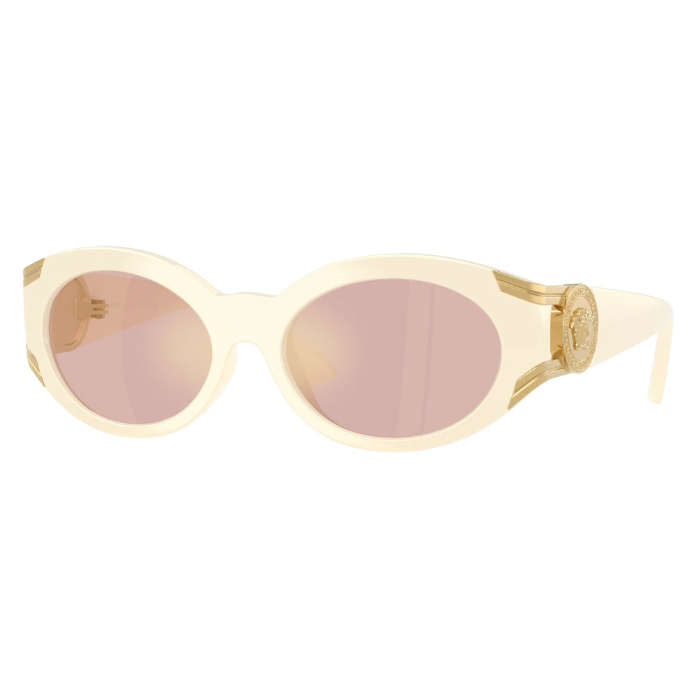 Versace Women's White Oval Sunglasses - Sunglasses - 55 Mm - Accessories