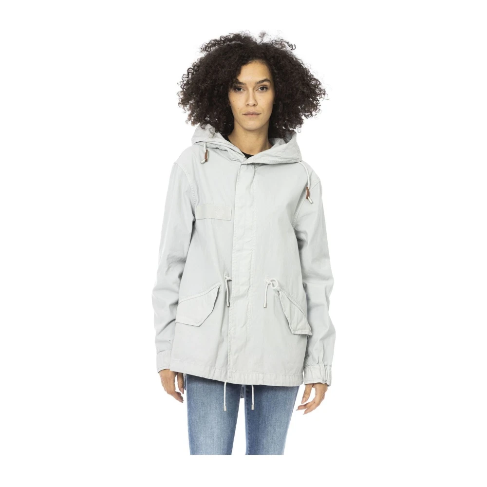 Mr&Mrs Italy Korte Parka Jas met Verstelbare Capuchon Gray Dames