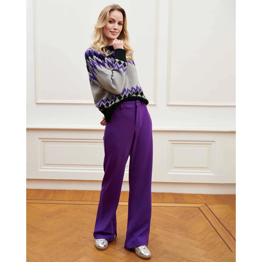 Lofty Manner Lina Broek Purple Dames