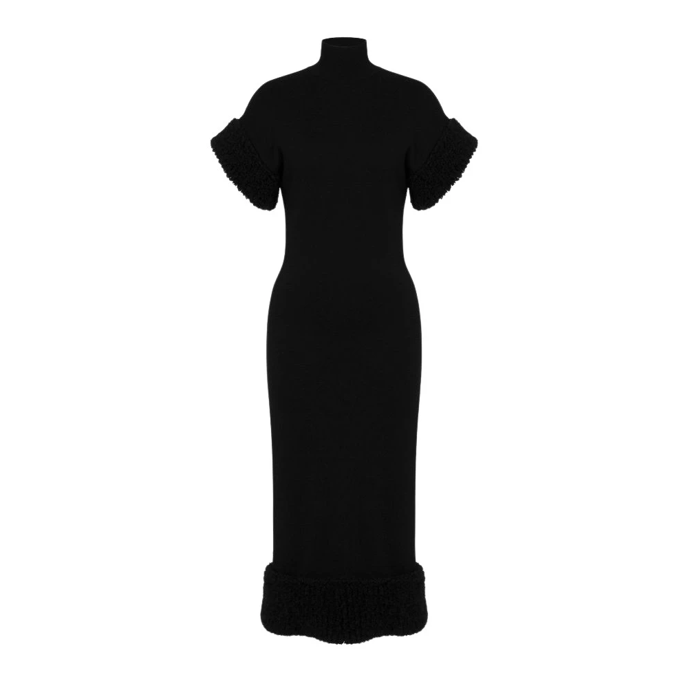 Moschino Women's Black Wool Blend Dress