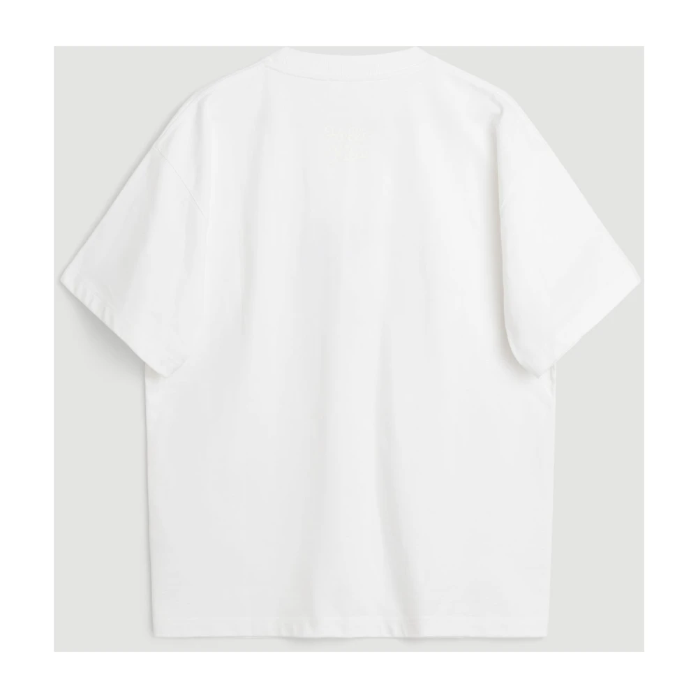 Soulland Biologisch Katoen Relaxte Pasvorm T-shirt White Unisex