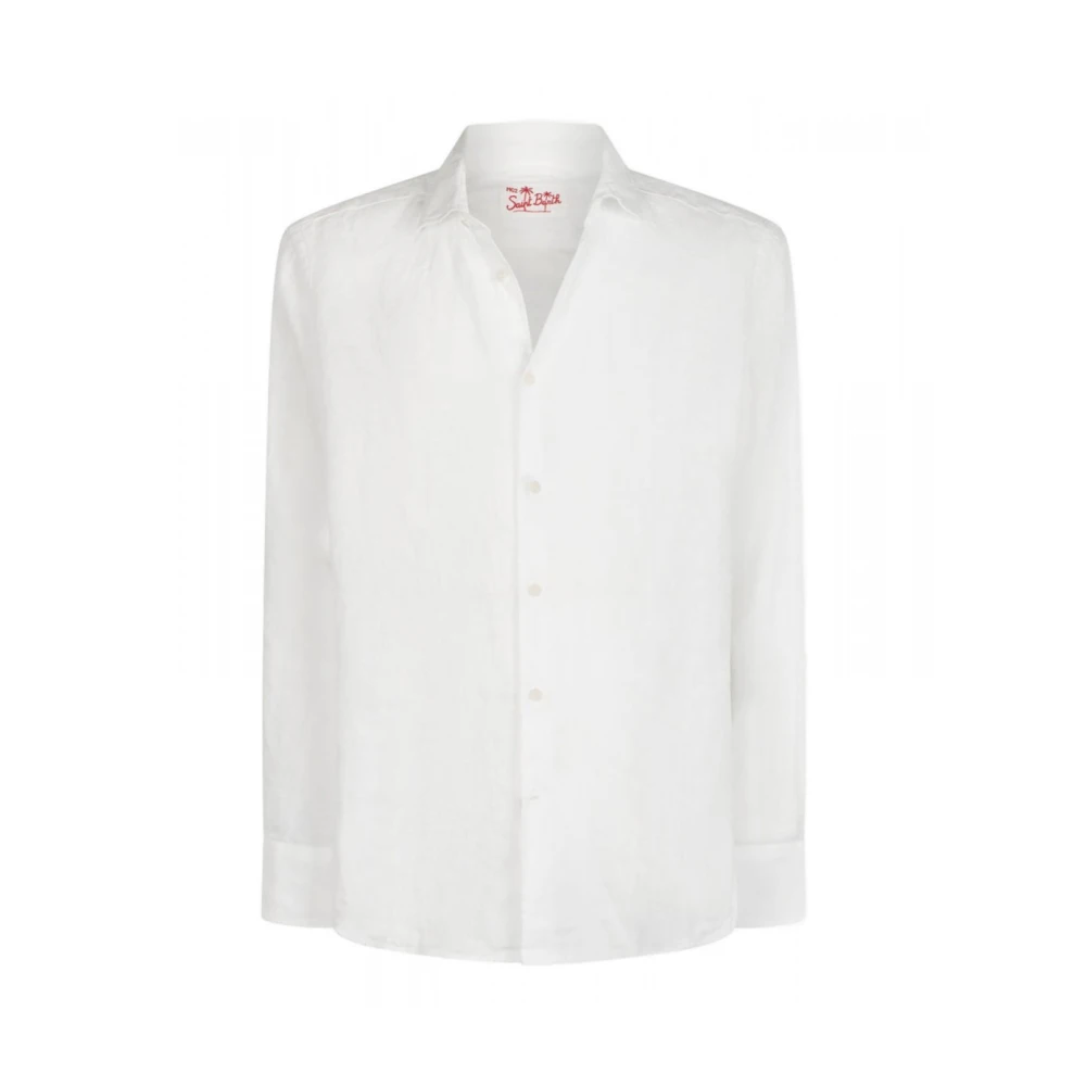 MC2 Saint Barth Linnen Shirt Pamplona Wit White Heren