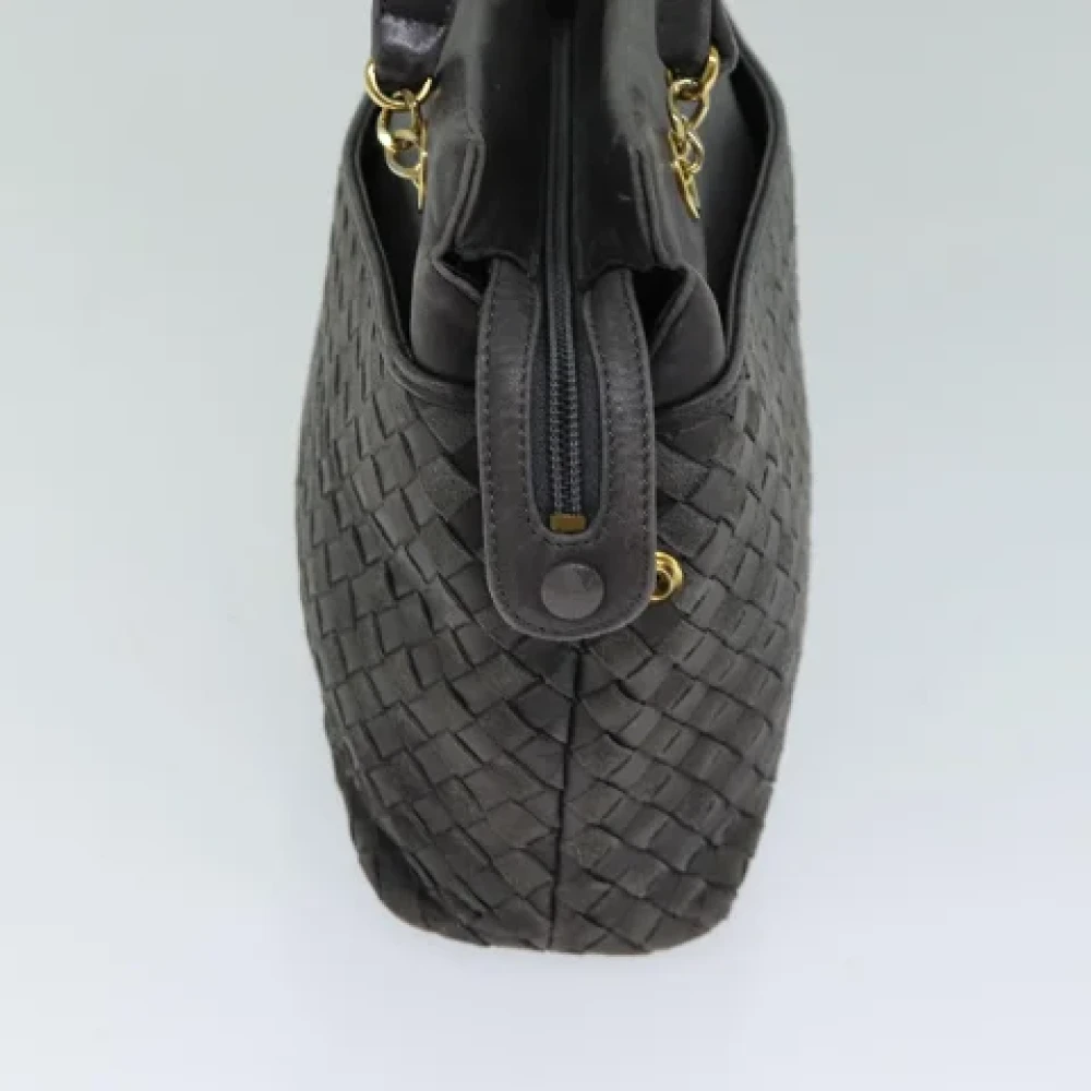 Bally Pre-owned Leather shoulder-bags Gray Dames