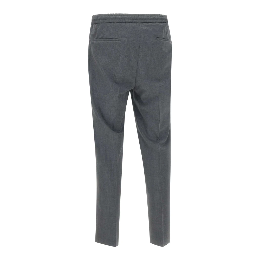 Briglia Grijze wolblend broek reguliere pasvorm Gray Heren