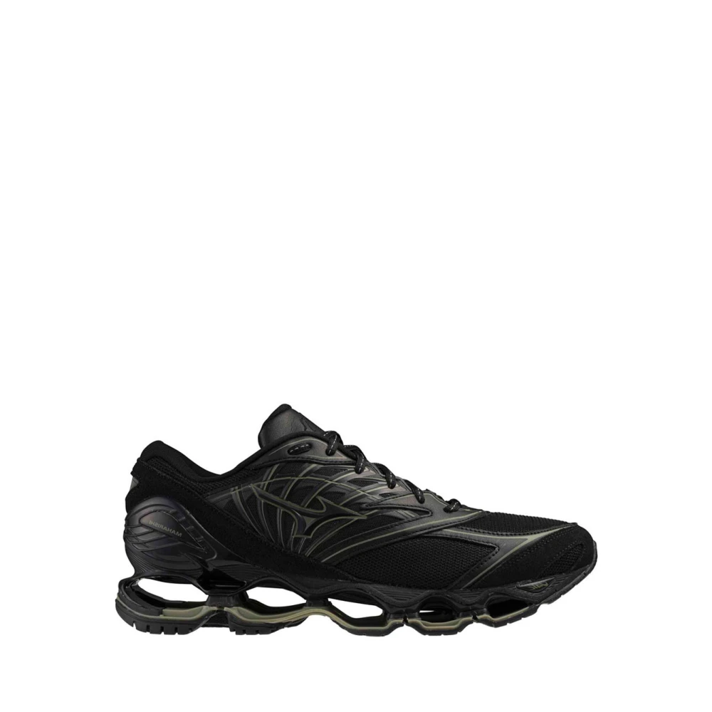 Mizuno Men's Black Running Shoes, 9 Uk, Wave Prophecy Ls Maharishi