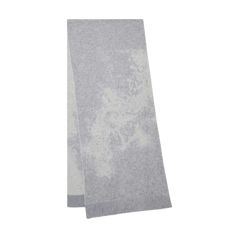 Iceberg Gebreide sjaal met jacquard vakmanschap Gray Dames