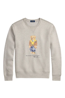 Fleece Novelty Bear Crewneck Sweatshirt