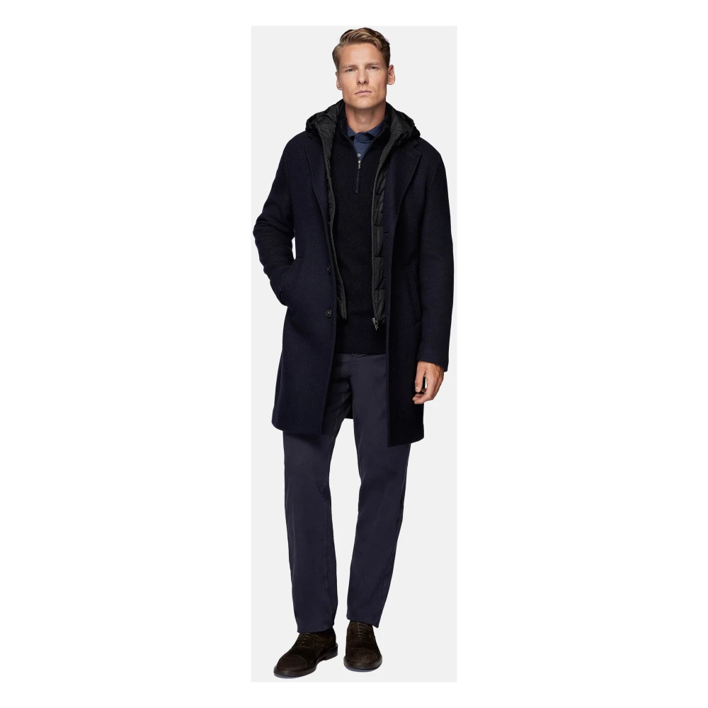 Boggi Milano Wol Jerseyjas met Gilet Blue Heren
