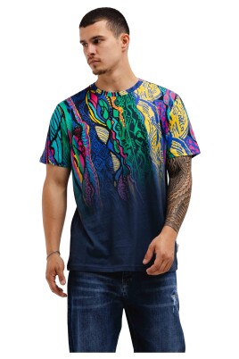 mens-t-shirt-green-blue-yellow