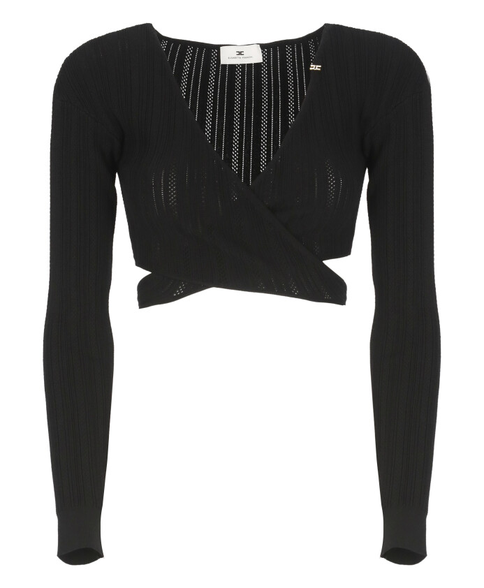 top-noir-en-viscose-avec-col-en-v