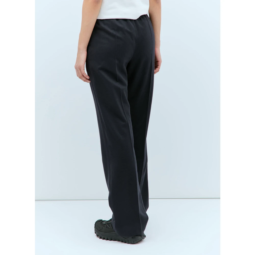 Moncler Wool-Blend Drawstring Trackpants Blue Dames