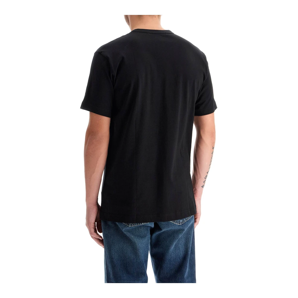 Comme des Garçons Katoenen Jersey Crew Neck T-Shirt Black Heren