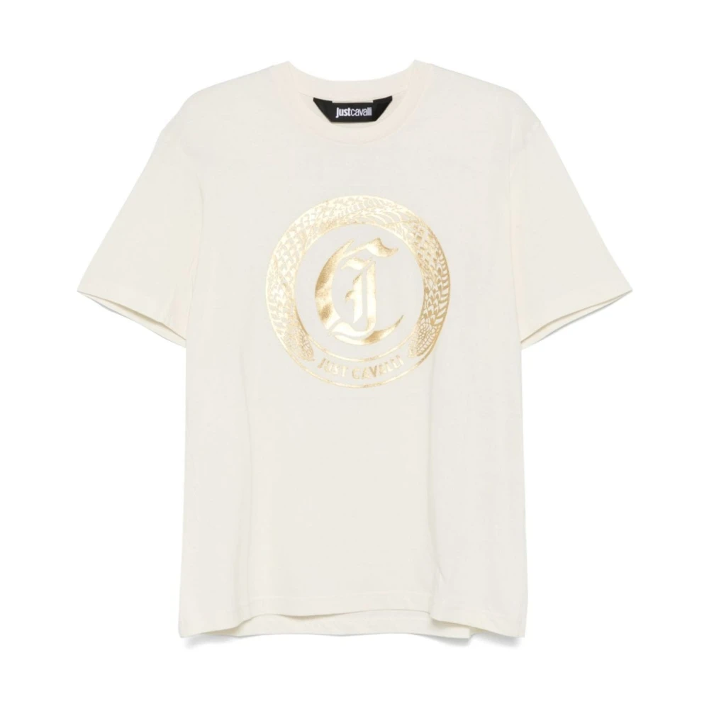 Just Cavalli Witte T-shirts en Polos ***cv White Heren