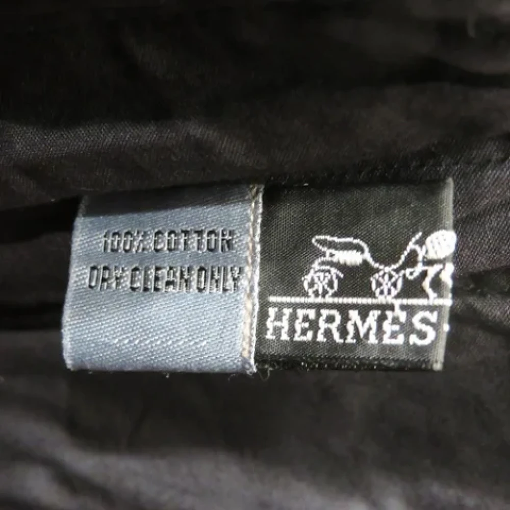 Hermès Vintage Pre-owned Cotton shoulder-bags Blue Dames