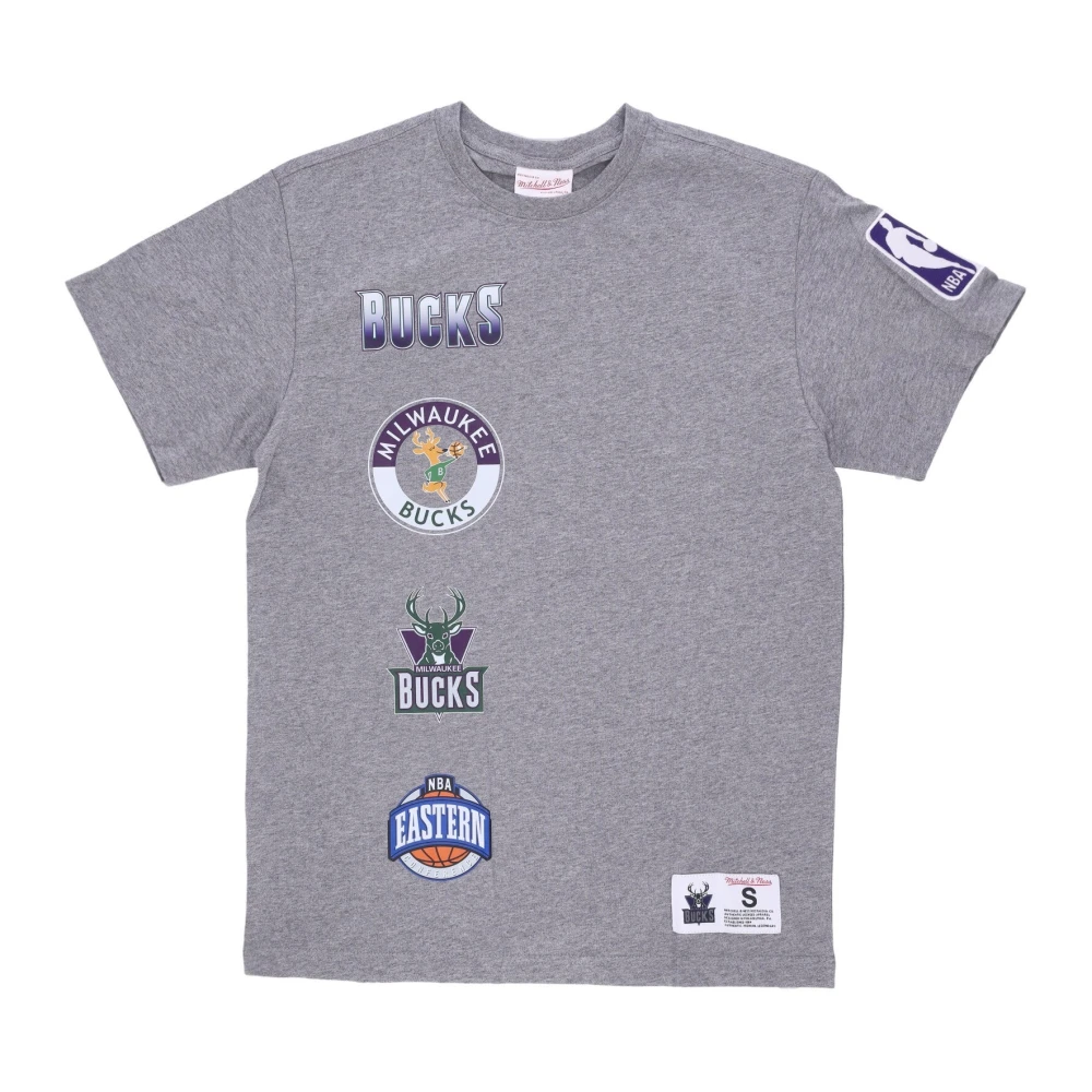 Mitchell & Ness Milwaukee Bucks NBA T-shirt Gray Heren